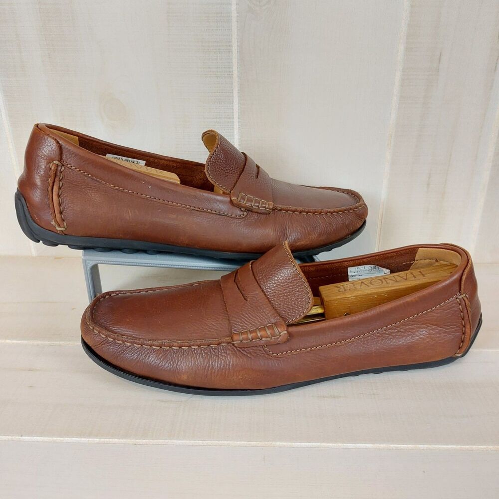 Clarks Hamilton Way Driving Style Penny Loafers Men's Size 11.5 Brown Leather